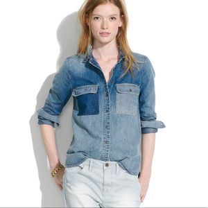 Madewell denim button-down shirt